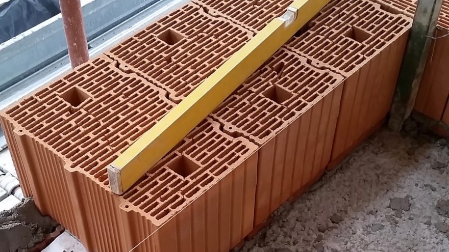 Clay block Porotherm used for Domus 2020 house