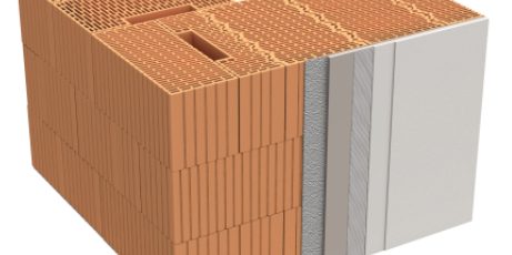 3D rendering of a monolithic wall; can be used e.g. for u-value calculator